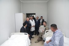 Xaçmazda müalicə alan Vətən müharibəsi iştirakçısı və ehtiyatda olan hərbi qulluqçu ziyarət olunub (FOTO)