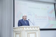 Xaçmazda Zəfər Gününə həsr olunan “Əsrə bərabər 44 gün” adlı konfrans keçirilib (FOTO)