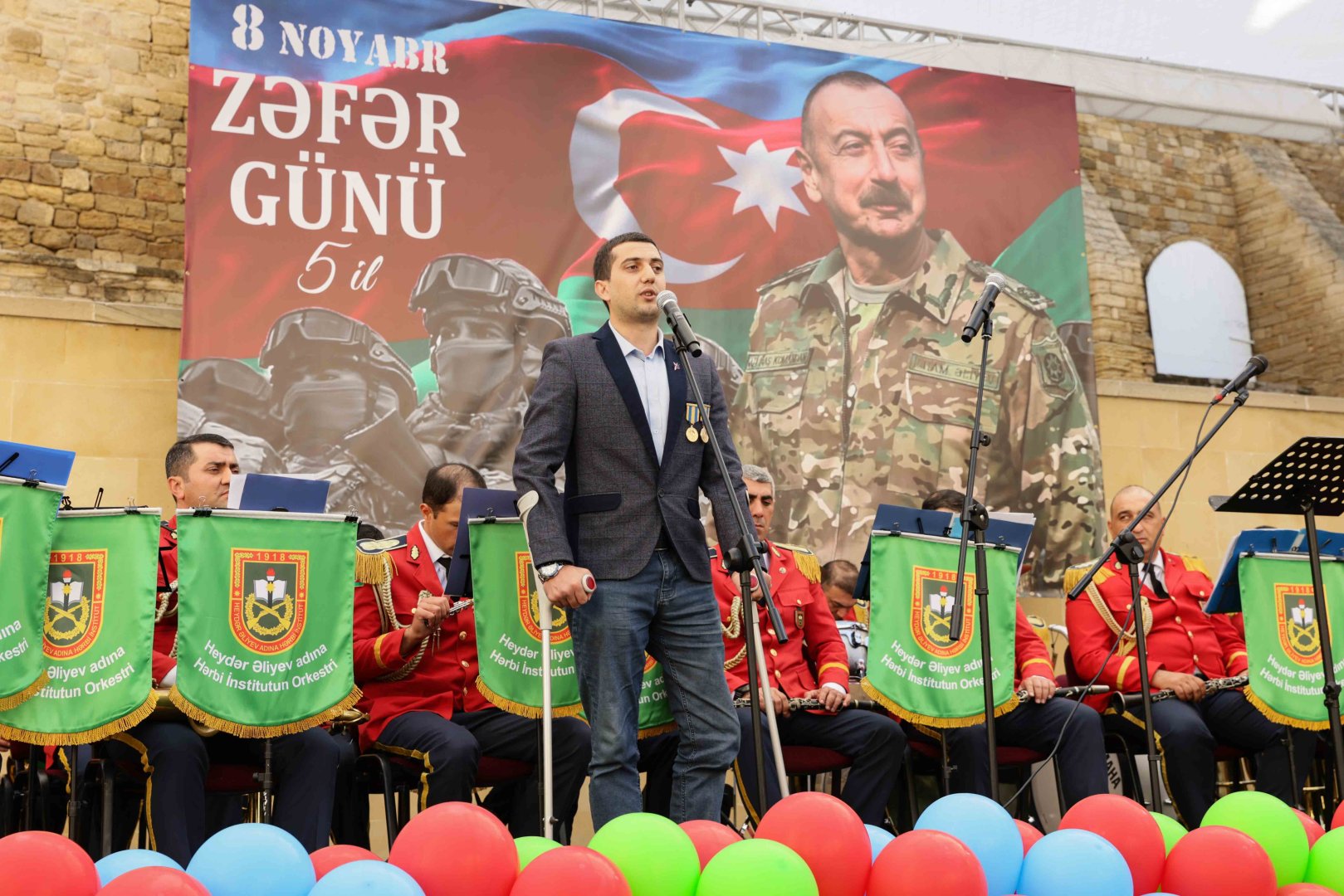 UNEC-də Zəfər Gününün 5 illiyinə həsr olunmuş təntənəli tədbir keçirilib (FOTO)