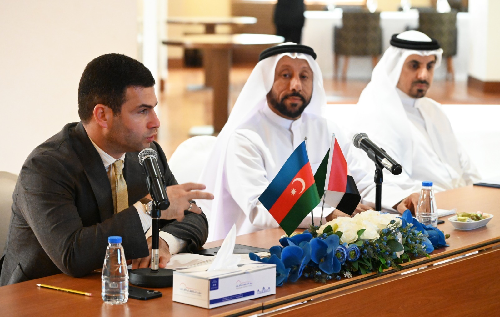 Azərbaycan - BƏƏ Birgə Biznes Şurasının həmsədrlərinin ilk iclası keçirilib (FOTO)