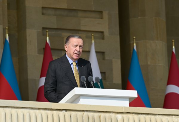 Ərdoğan: Axan hər damla qan ortaq tariximizə qızıl hərflərlə yazılmışdır