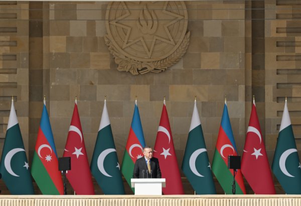 Ərdoğan: Qarabağın azad edilməsi, təkcə Azərbaycan üçün deyil, türk dünyası üçün də böyük qürur mənbəyidir (VİDEO)