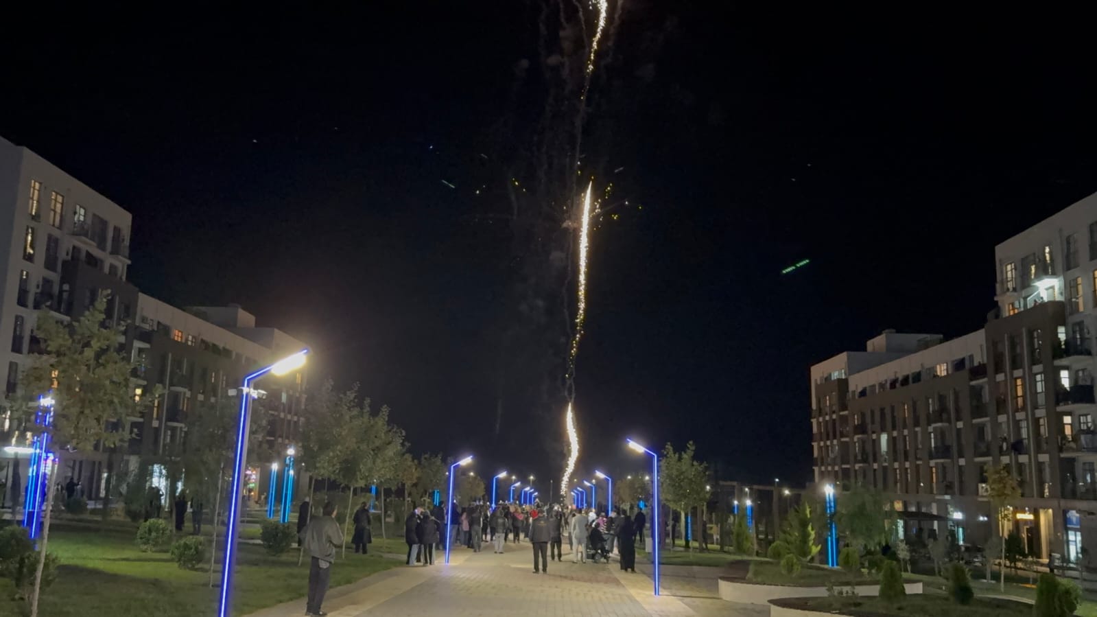 Füzulidə Zəfər Gününə həsr olunan atəşfəşanlıq keçirilib (FOTO)