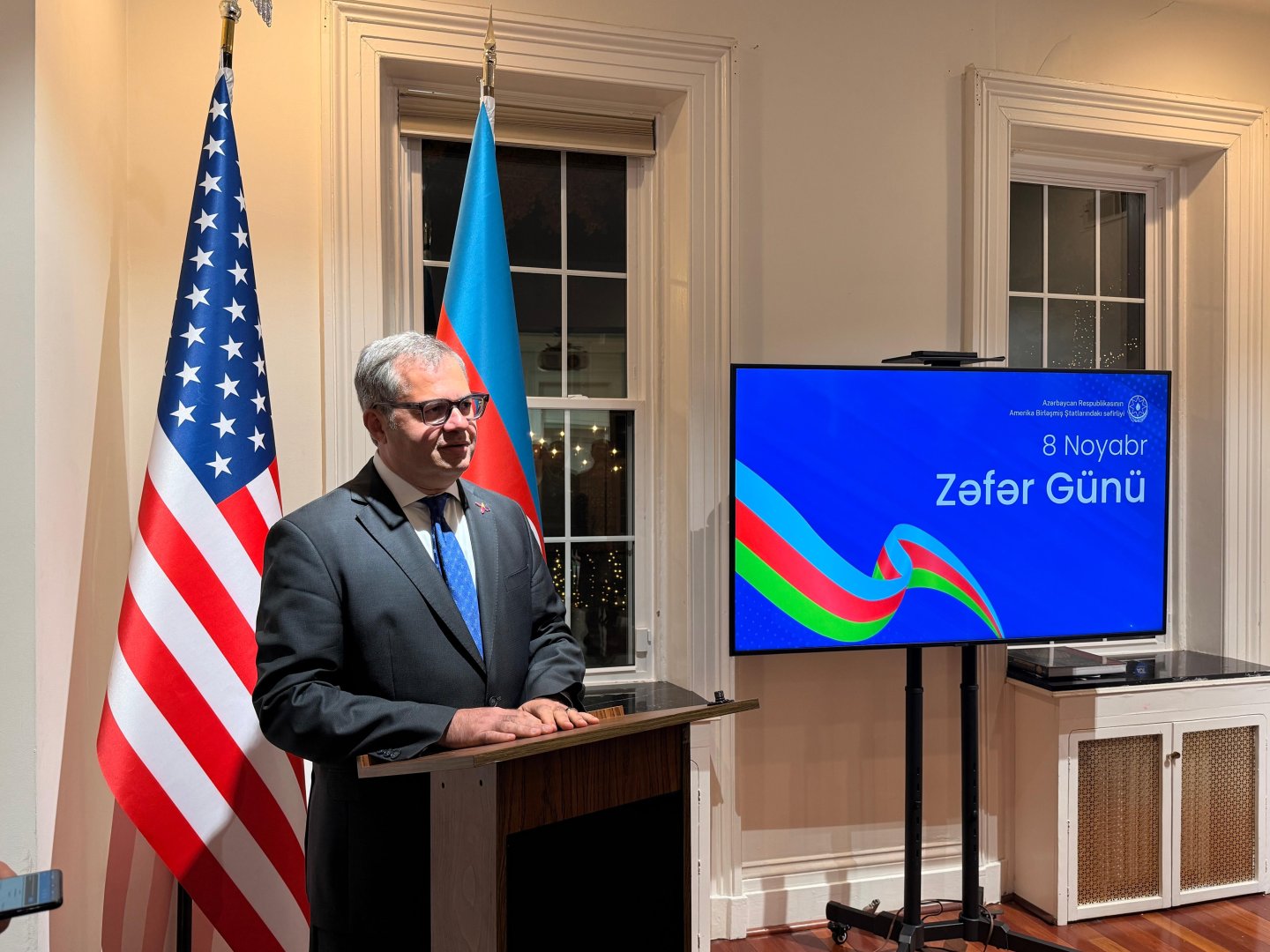 Azərbaycanın ABŞ-dəki Səfirliyində Zəfər Günü qeyd olunub (FOTO)