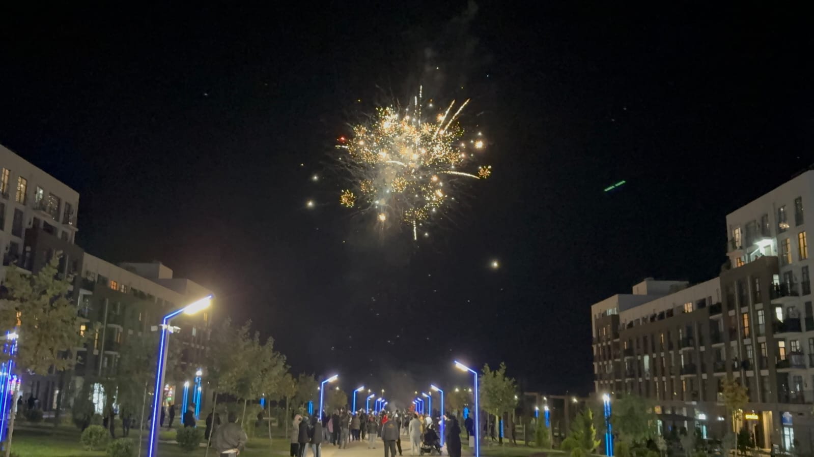 Füzulidə Zəfər Gününə həsr olunan atəşfəşanlıq keçirilib (FOTO)