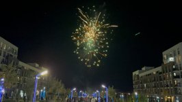 Füzulidə Zəfər Gününə həsr olunan atəşfəşanlıq keçirilib (FOTO)