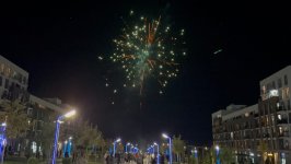 Füzulidə Zəfər Gününə həsr olunan atəşfəşanlıq keçirilib (FOTO)