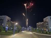 Füzulidə Zəfər Gününə həsr olunan atəşfəşanlıq keçirilib (FOTO)