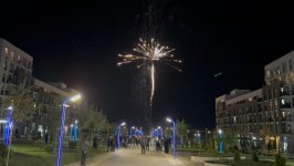 Füzulidə Zəfər Gününə həsr olunan atəşfəşanlıq keçirilib (FOTO)