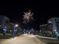 Füzulidə Zəfər Gününə həsr olunan atəşfəşanlıq keçirilib (FOTO)