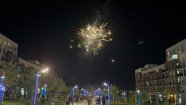 Füzulidə Zəfər Gününə həsr olunan atəşfəşanlıq keçirilib (FOTO)