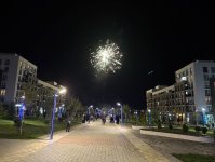 Füzulidə Zəfər Gününə həsr olunan atəşfəşanlıq keçirilib (FOTO)