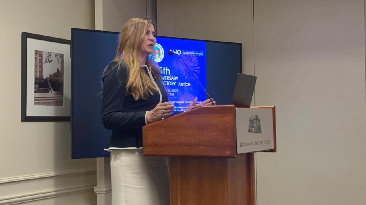 ABŞ-nin Kolumbiya Universitetində Zəfər Günü qeyd olunub (FOTO)