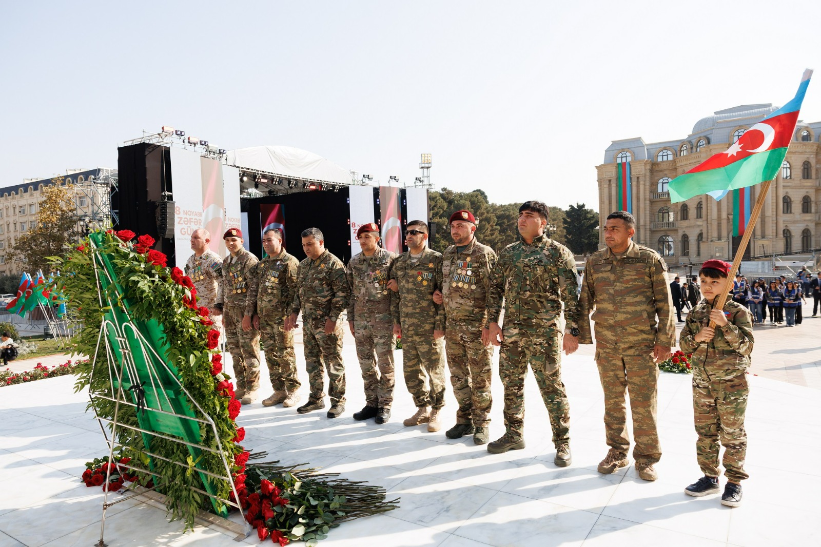 Zəfər Günü Abşeron rayonunda coşqu ilə qeyd olunub (FOTO)