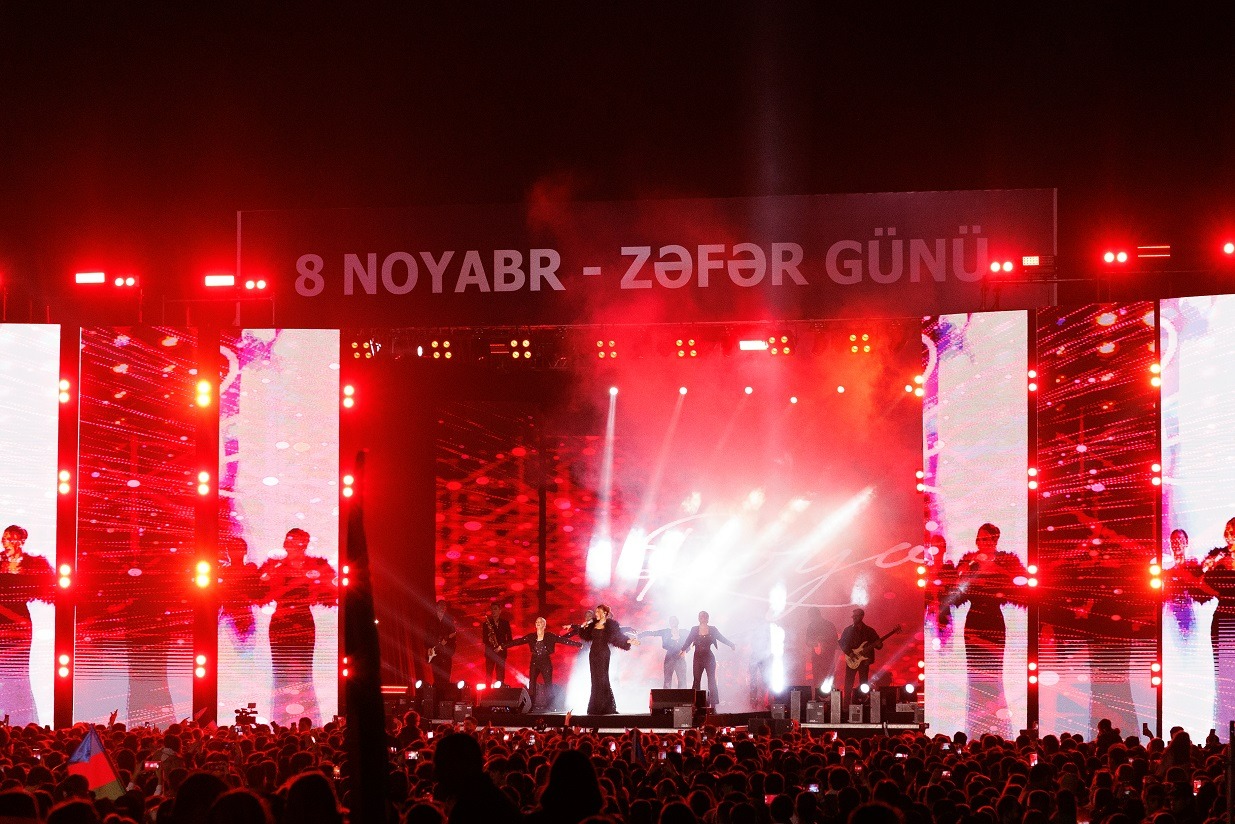 Zəfər Günü Abşeron rayonunda coşqu ilə qeyd olunub (FOTO)