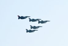 Prezident İlham Əliyev, Birinci xanım Mehriban Əliyeva, Türkiyə Prezidenti Rəcəb Tayyib Ərdoğan, Pakistan Baş naziri Məhəmməd Şahbaz Şərif hərbi paradda iştirak ediblər (FOTO/VİDEO) (YENİLƏNİB -4)