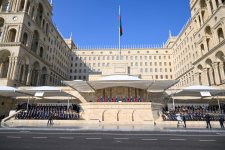 Prezident İlham Əliyev, Birinci xanım Mehriban Əliyeva, Türkiyə Prezidenti Rəcəb Tayyib Ərdoğan, Pakistan Baş naziri Məhəmməd Şahbaz Şərif hərbi paradda iştirak ediblər (FOTO/VİDEO) (YENİLƏNİB -4)