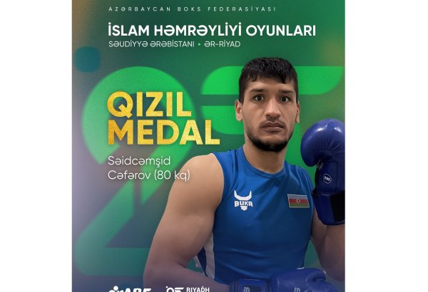 Azərbaycan boksçusu İslam Həmrəyliyi Oyunlarında qızıl medal qazanıb