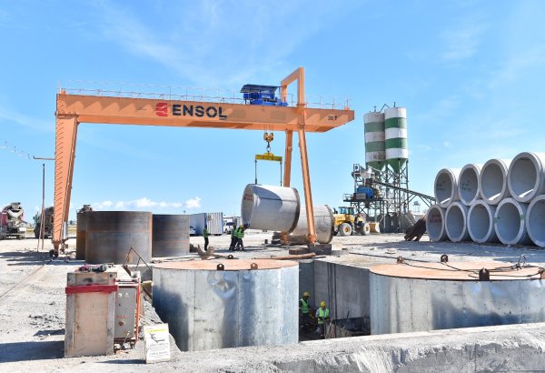 Zığ–Hövsan kanalizasiya kollektorunun inşasına başlanılıb (FOTO)