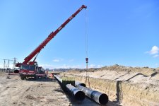 Zığ–Hövsan kanalizasiya kollektorunun inşasına başlanılıb (FOTO)