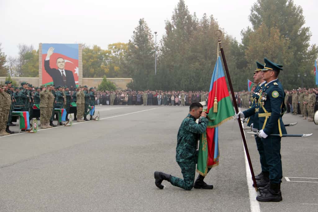 Gənc əsgərlərin andiçmə mərasimi keçirilib (FOTO)