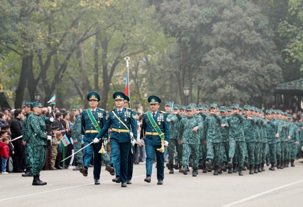 Gənc əsgərlərin andiçmə mərasimi keçirilib (FOTO)