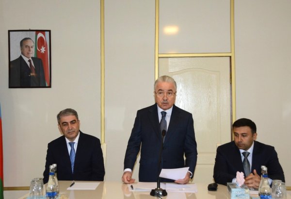 Göyçayın yeni icra başçısı kollektivə təqdim olunub (FOTO)