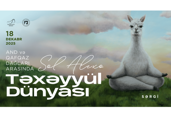 Perulu rəssam Sol Alexonun alpakaları Bakıda Heydər Əliyev Mərkəzində