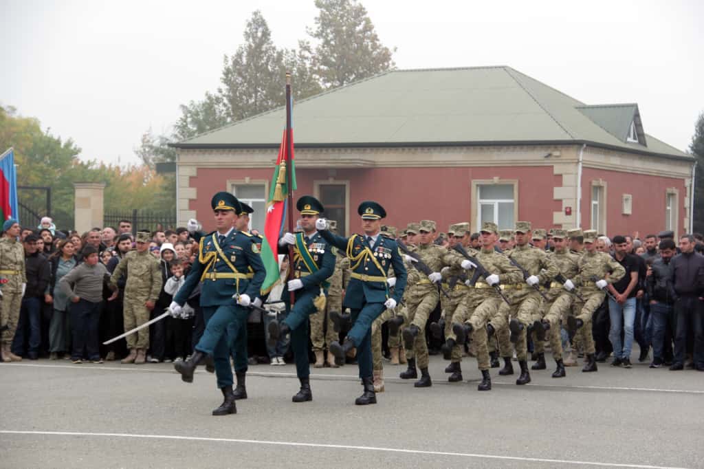 Gənc əsgərlərin andiçmə mərasimi keçirilib (FOTO)