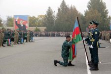 Gənc əsgərlərin andiçmə mərasimi keçirilib (FOTO)