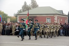 Gənc əsgərlərin andiçmə mərasimi keçirilib (FOTO)