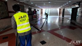 Bakıda piyada keçidlərindəki eskalatorlar yenilənir (FOTO)