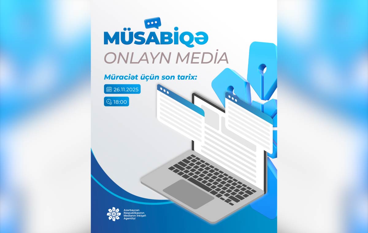 MEDİA onlayn media subyektlərinə dəstək üçün müsabiqə elan edir