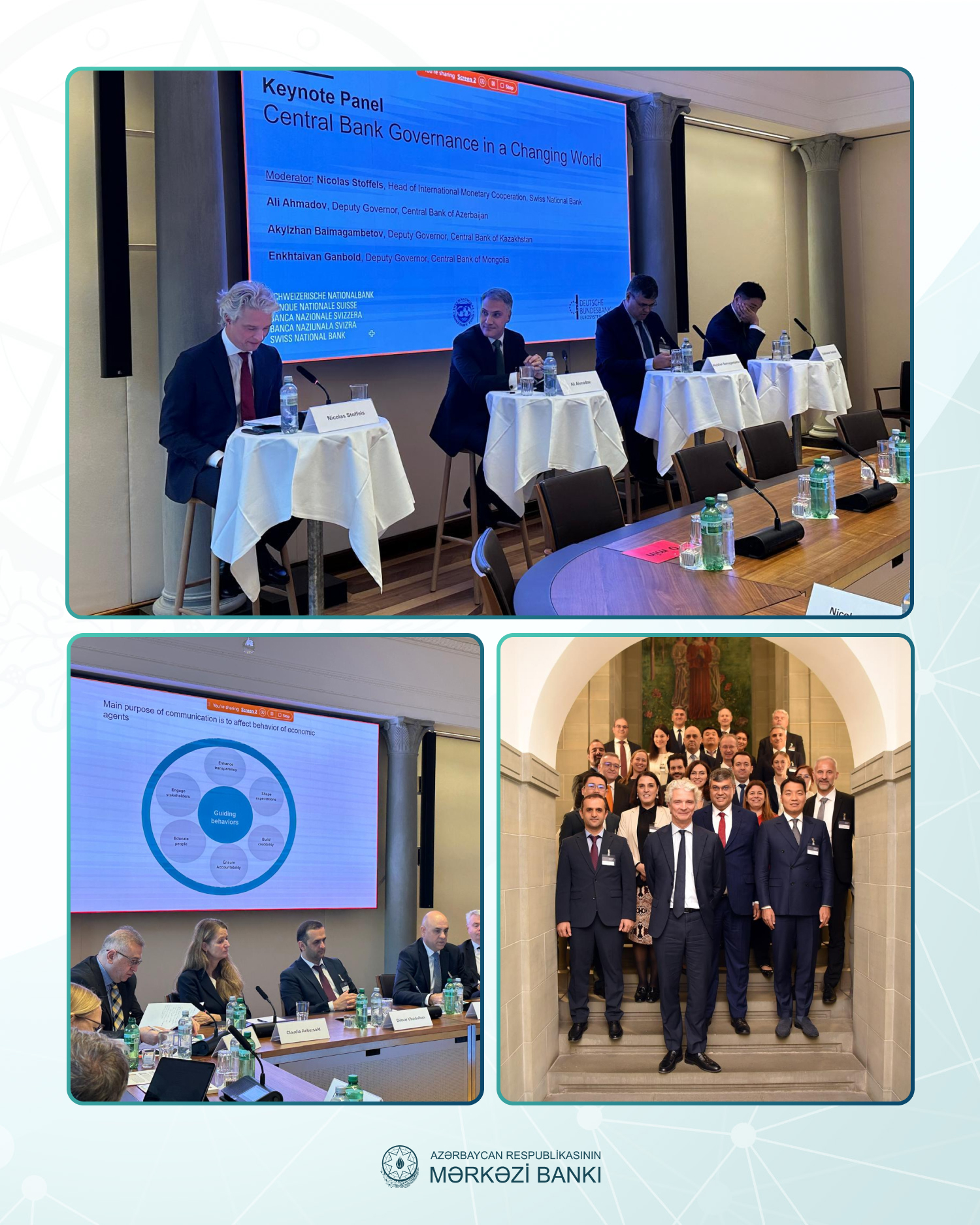 Azərbaycan Mərkəzi Bankı pul siyasətində yeni mərhələnin konturlarını İsveçrədə təqdim etdi