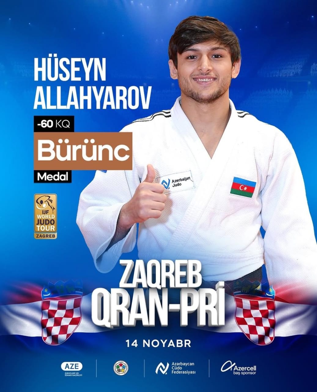 Hüseyn Allahyarov bürünc medal qazanıb