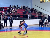 Zəfər Gününün qəhrəman ruhu güləş xalçasında (FOTO)