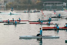 Heydər Əliyev Fondunun vitse-prezidenti Leyla Əliyeva Mingəçevirdə yerləşən avarçəkmə bazasında idmançılarla görüşüb (FOTO)