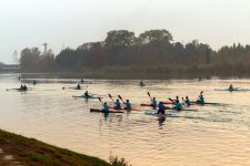 Heydər Əliyev Fondunun vitse-prezidenti Leyla Əliyeva Mingəçevirdə yerləşən avarçəkmə bazasında idmançılarla görüşüb (FOTO)