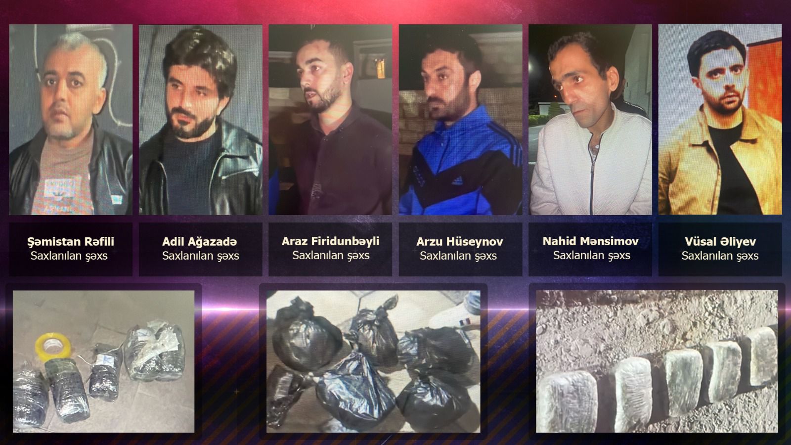 21 kq narkotik vasitə və 600 ədəd psixotrop tərkibli həb aşkarlanıb