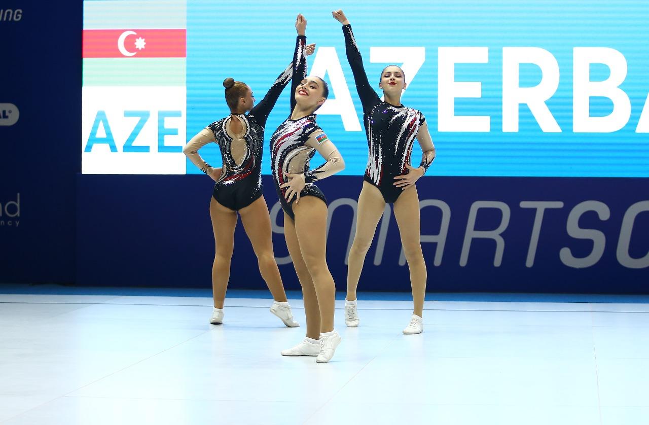 Aerobika gimnastikası üzrə qitə birinciliyi davam edir (FOTO)