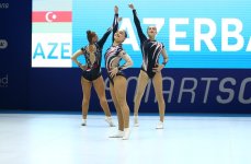 Aerobika gimnastikası üzrə qitə birinciliyi davam edir (FOTO)