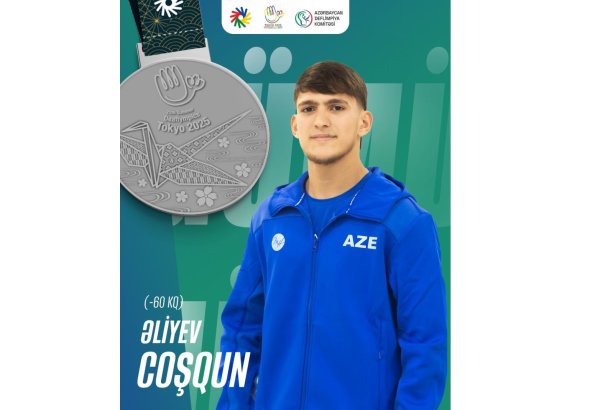 Azərbaycan idmançısı Deflimpiya Oyunlarında gümüş medal qazanıb