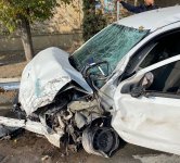 Ağcabədidə baş verən qəza zamanı sürücü ölüb (FOTO)