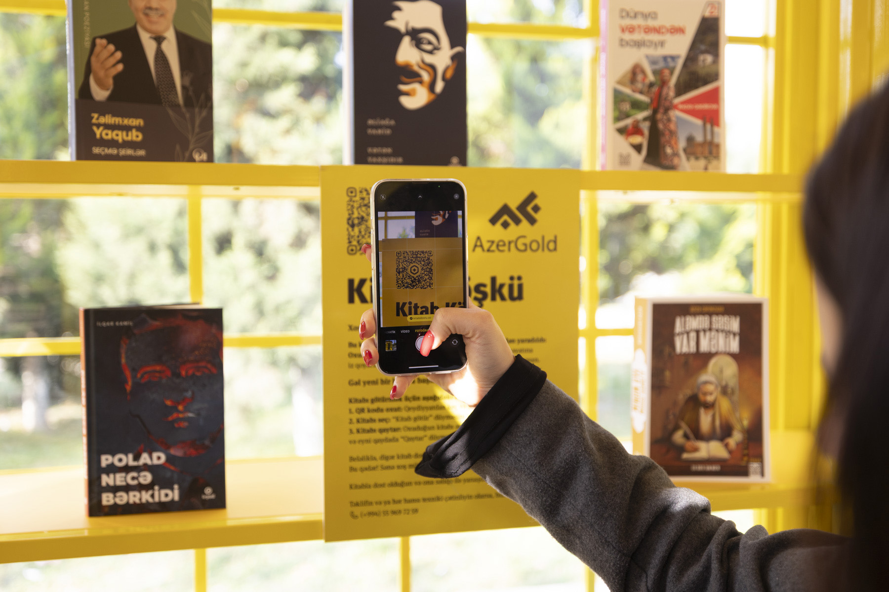 “AzerGold” QSC-nin təşəbbüsü ilə Göygöldə interaktiv kitab köşkü istifadəyə verildi (FOTO)