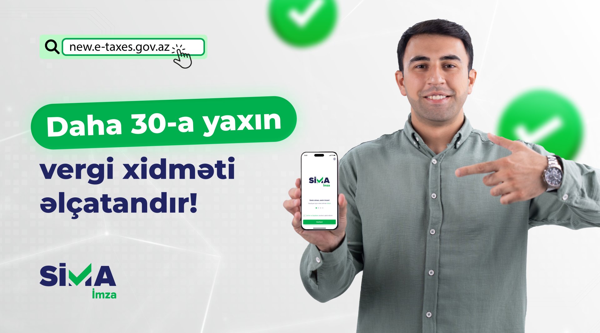“SİMA İmza” ilə daha 30-a yaxın elektron vergi xidmətinə əlçatanlıq təmin edildi
