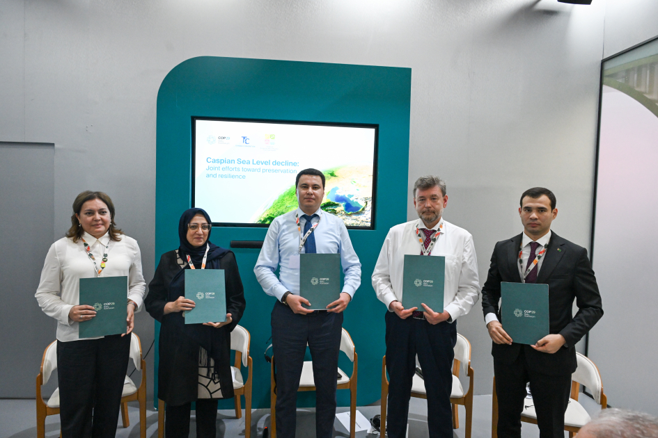 COP30-da Azərbaycanın təşəbbüsü ilə Xəzər dənizinin səviyyəsinin azalmasına həsr olunmuş yüksəksəviyyəli tədbir keçirilib (FOTO)