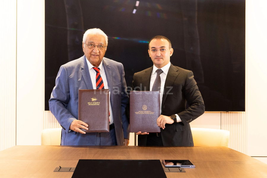 Milli Aviasiya Akademiyası ilə “ASAN xidmət” arasında Əməkdaşlıq Memorandumu imzalanıb (FOTO)