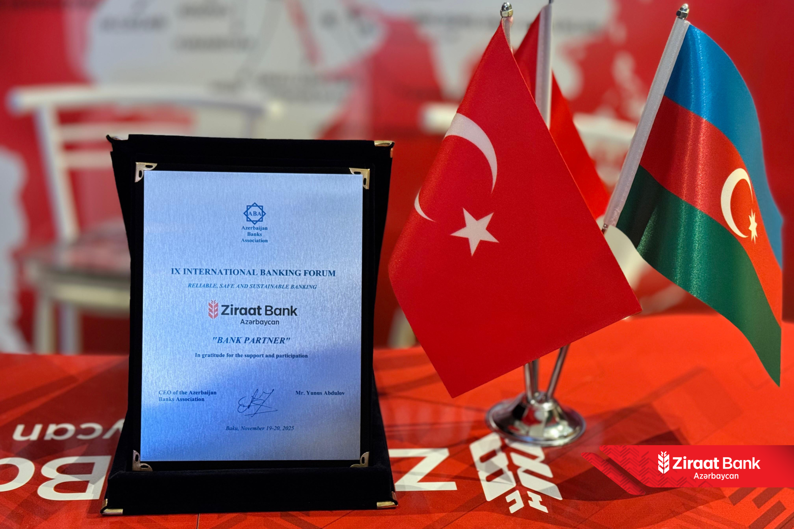 Ziraat Bank Azərbaycan IX Beynəlxalq Bankçılıq Forumunun tərəfdaşı və iştirakçısı olub (FOTO)