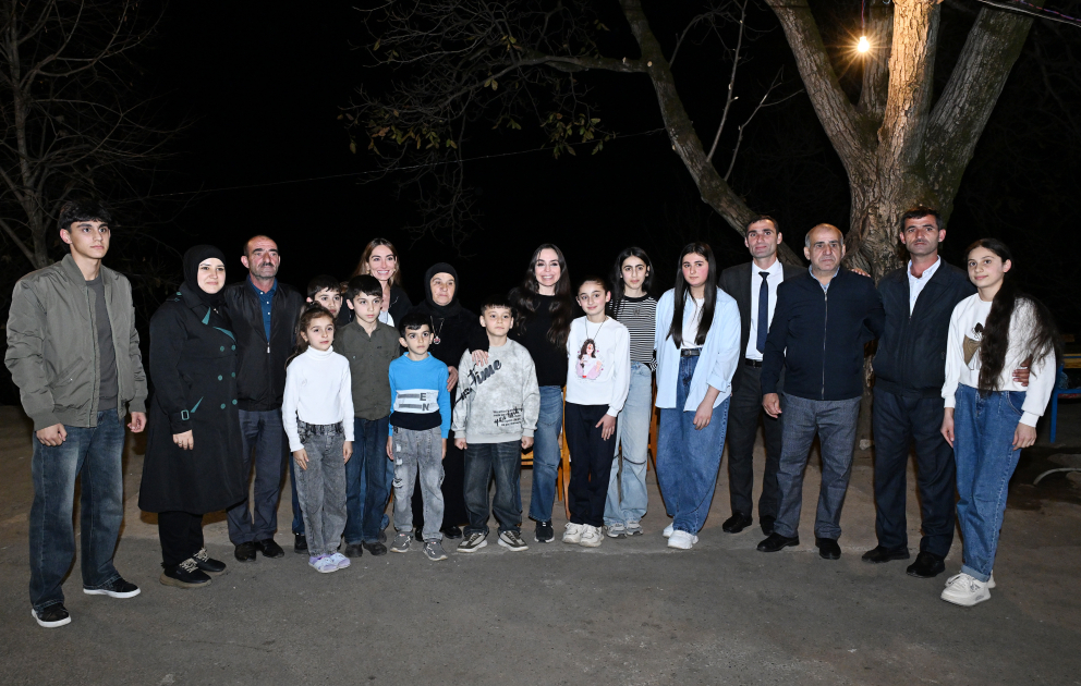 Leyla Əliyeva və Arzu Əliyeva Astarada Pəncəli Teymurovun ailəsini ziyarət ediblər (FOTO)