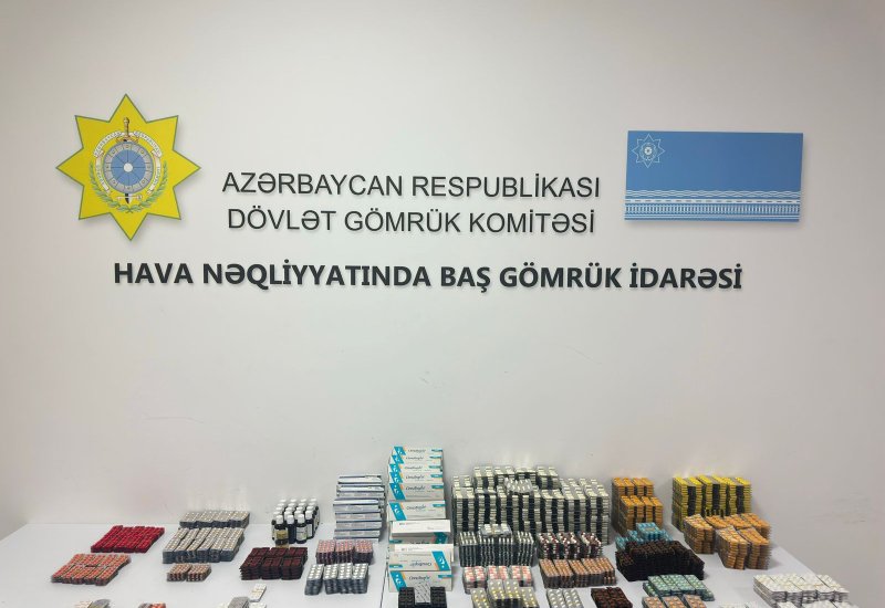 Tərkibində psixotrop maddələrin də olduğu xeyli miqdarda dərman vasitəsi aşkar edilib (FOTO)